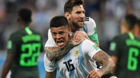 Lionel Messi et Marcos Rojo (Argentine)