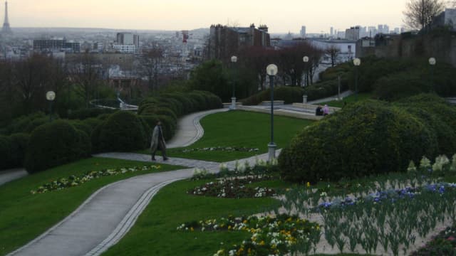 Le parc de Belleville à Paris
