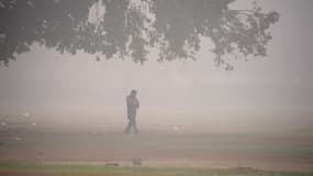 Nuage de pollution en Inde à New Delhi le 13 novembre 2017.