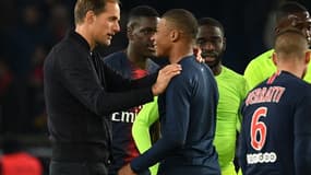 Thomas Tuchel et Kylian Mbappé