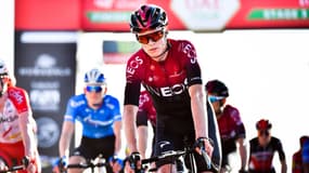 Chris Froome sur le Tour des Émirats Arabes Unis, le 25 février 2020