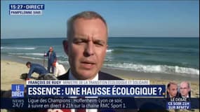 Pour de Rugy, "la hausse des prix des carburants est aux trois-quarts due à celle du pétrole sur le marché mondial"