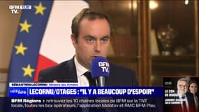 Otages du Hamas: pour Sébastien Lecornu, ministre des Armées, "il y a beaucoup d'espérance (...) de voir aboutir cette libération d'otages"