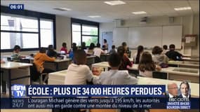 Plus de 34.000 heures de cours perdues à l’école depuis la rentrée