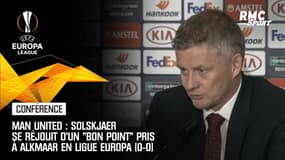 Man United : Solskjaer se réjouit d'un "bon point" pris à Alkmaar en Ligue Europa (0-0)