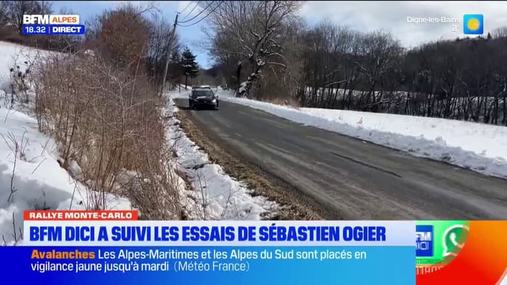 Rallye de Monte-Carlo: BFM DICI a suivi les essais de Sébastien Ogier