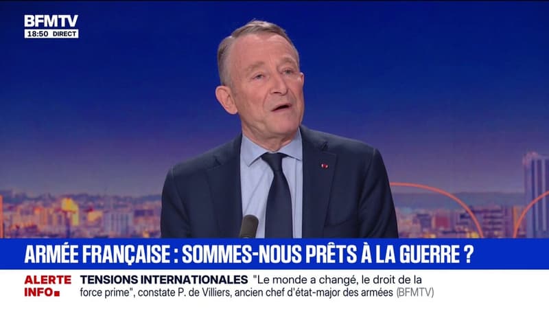 Sommes-nous prêts à la guerre ?: "La peur fait réagir, nous y sommes, je sens que les Français réagissent", observe Pierre de Villiers, ancien chef d'état-major des armées