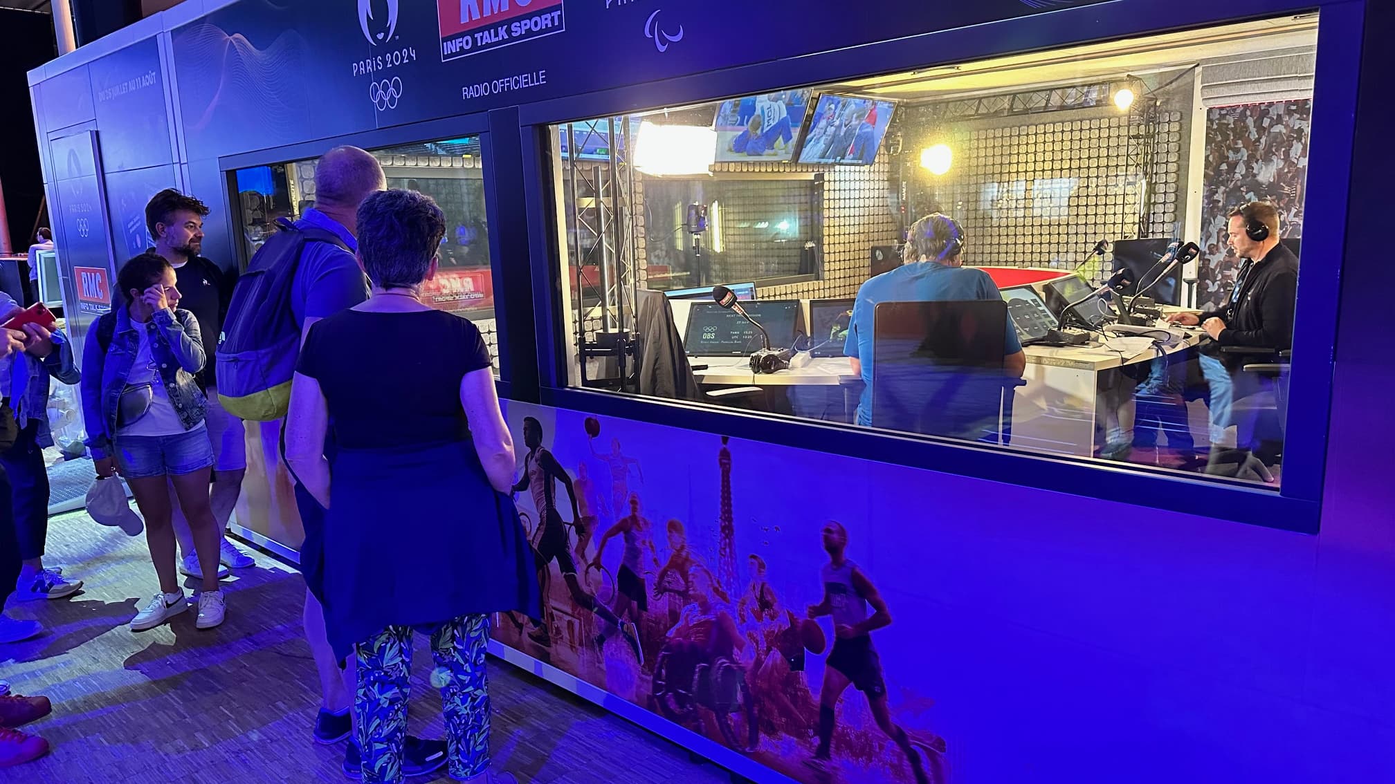 Le studio RMC au Club France pendant les JO 2024
