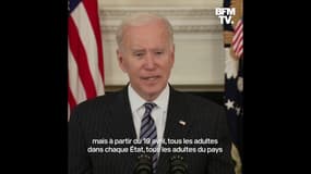 Covid-19: Joe Biden annonce l'ouverture de la vaccination à tous les Américains "à partir du 19 avril"