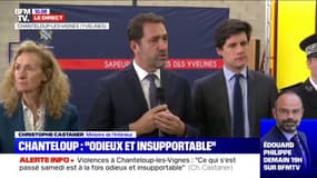 Chanteloup: Christophe Castaner a fait part d'une "volonté de fermeté" vis-à-vis des auteurs des violences