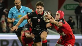 Le Toulousain Antoine Dupont face à Toulon en Top 14, le 23 décembre 2023