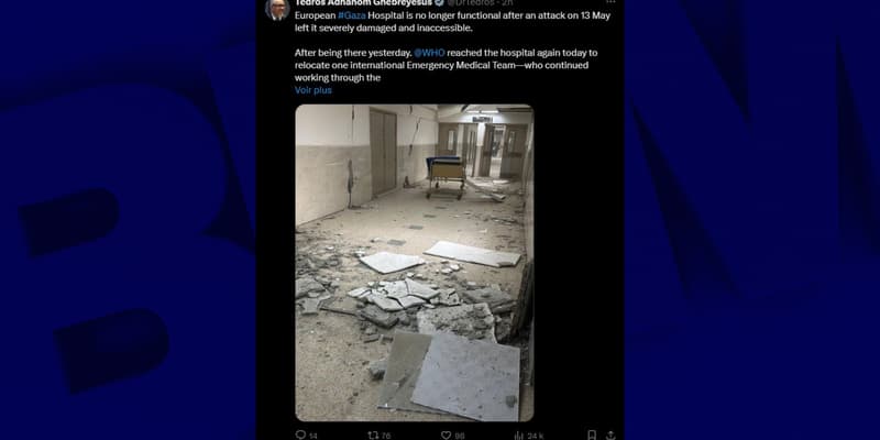 L'hôpital européen de Khan Younès est hors service après une attaque israélienne.