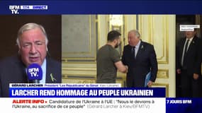 Gérard Larcher: "Nous avons la volonté d'accompagner nos collègues députés [du Parlement ukrainien] dans la construction d'un ensemble législatif"