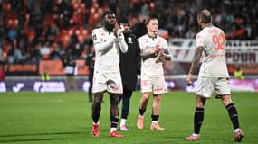 Jérémie Boga après la défaite de Nice à Lorient (1-3, L1), le 30 novembre 2025