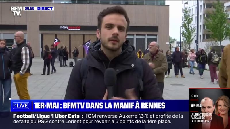 1er-Mai: à Rennes, cet enseignant manifeste pour 