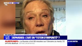 Gérard Depardieu: "Ça aurait été formidable [qu'Emmanuel Macron] intervienne au nom des victimes", estime la comédienne Eva Darlan