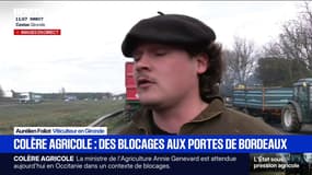 "On se sert les coudes entre agriculteurs": des viticulteurs venus soutenir les éleveurs sur le point de blocage à Cestas en Gironde