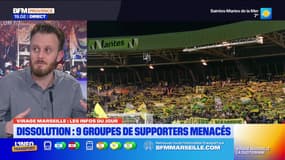 Virage Marseille du mercredi 11 décembre - Dissolution : neuf groupes de supporters menacés 