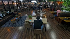 Un espace de coworking à Sao Paulo, le 27 septembre 2021