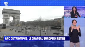 Arc de Triomphe : Le drapeau Européen retiré- 02/01