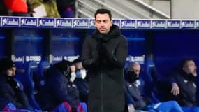 Xavi Hernandez entraîneur du Barça, le 23 janvier 2022