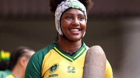 Eshy Coimbra, capitaine du Brésil à la Coupe du monde de rugby féminine 2025. 