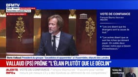 "Il existe une majorité de députés élus du Front Républicain tenus à une seule promesse : ne rien céder à l'extrême droite", affirme Boris Vallaud (PS)
