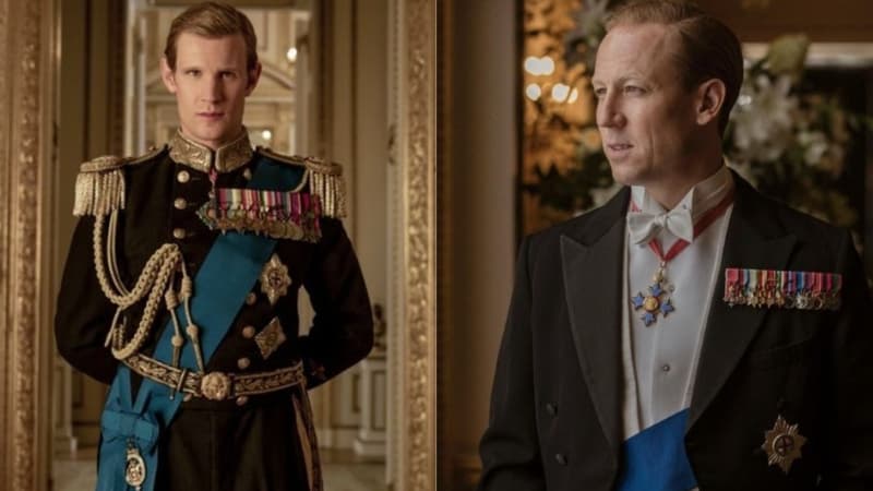 Matt Smith et Tobias Menzies dans "The Crown"