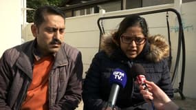 Les parents de l'adolescente morte noyée à Argenteuil (Val-d'Oise), le 9 mars 2021.
