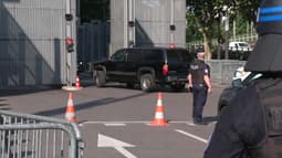 L'arrivée de Mohamed Amra au tribunal judiciaire de Paris, le 11 juin 2025