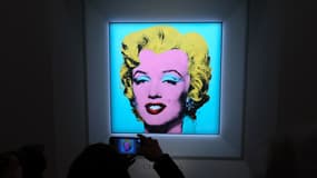 Le tableau "Shot Sage Blue Marilyn" peint en 1964 par Andy Warhol (Photo d'illustration)