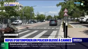 Cannes: un policier blessé après un refus d'obtempérer 