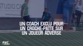 Un coach exclu pour un croche-patte sur un joueur adverse lancé en contre