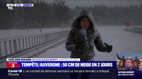 Dans le Cantal, il est tombé 50 cm de neige en deux jours 