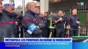 Métropole : les pompiers du Rhône se mobilisent 