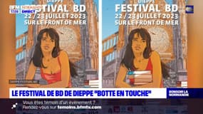 Polémique après une retouche de l'affiche du festival de BD de Dieppe