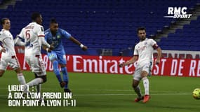Ligue 1 : À dix, l'OM prend un bon point à Lyon (1-1)