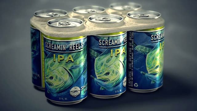 Le pack de bière écologique imaginé et conçu par la brasserie américaine.