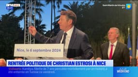 Nice: Christian Estrosi fait sa rentrée politique