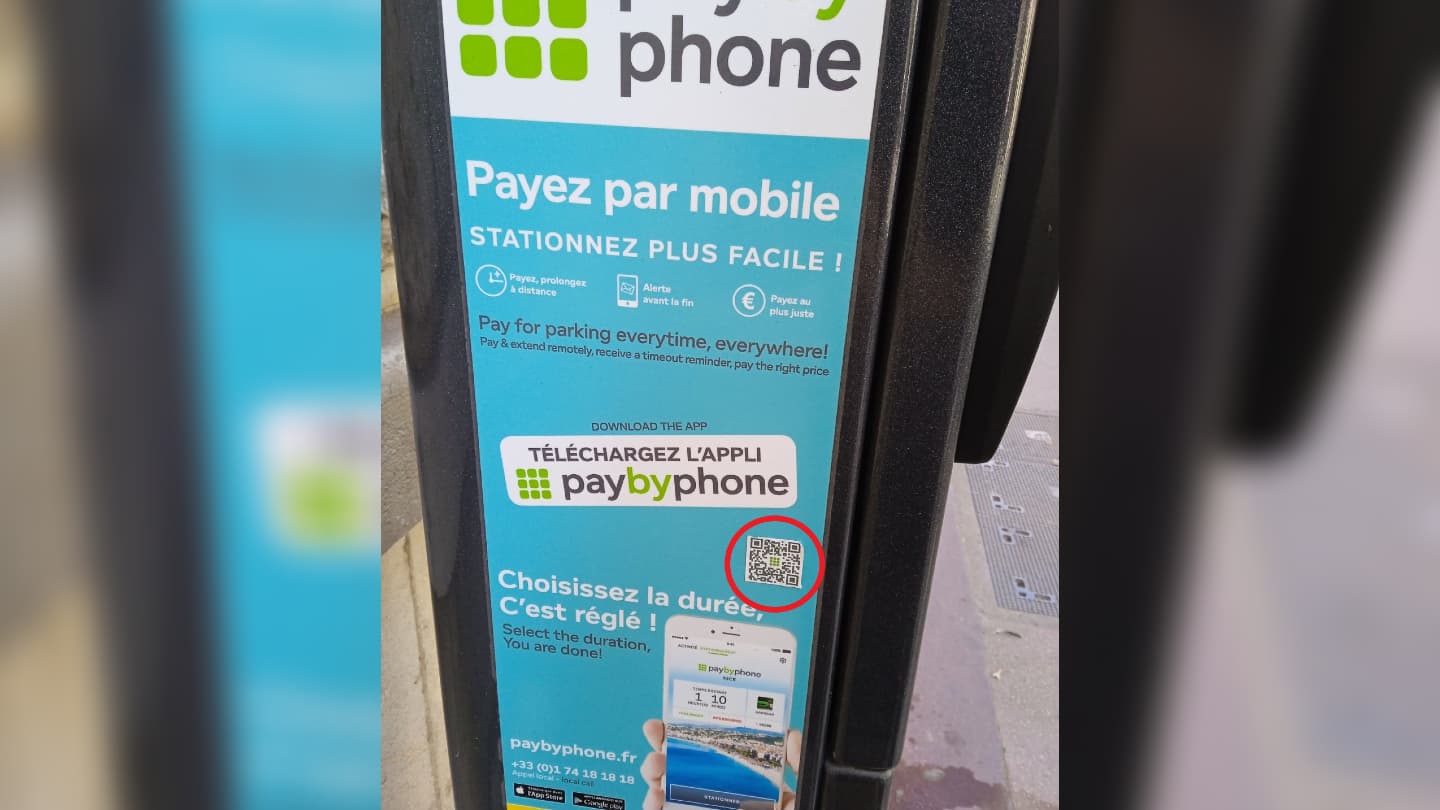 Nice La Ville Met En Garde Contre De Faux Qr Codes Plac S Sur Les Horodateurs