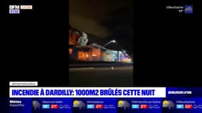 Dardilly: un incendie dans une zone commerciale, 1000 m2 de bâtiments brûlés