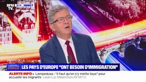 Immigration choisie: "C'est une opération de pillage de la matière grise de ces pays", affirme Jean-Luc Mélenchon