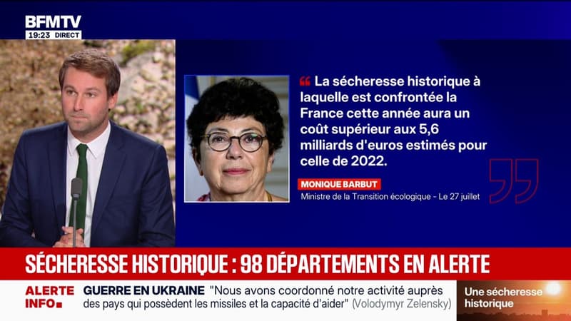 La sécheresse va avoir un coût supérieur aux 5,6 milliards d'euros estimés pour celle de 2022