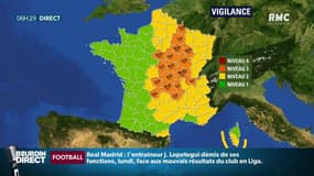 Neige-verglas: encore 17 départements en alerte orange, des routes bloquées