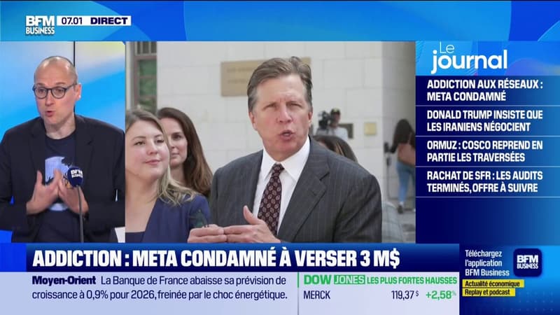 Addiction : Meta condamné à verser 3 millions d'euros
