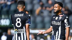 Azzedine Ounahi et Sofiane Boufal, à Angers le 9 octobre 2022