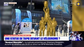 Marseille: vers l'installation d'une statue de Bernard Tapie sur le parvis du stade Vélodrome