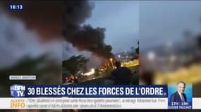 "Gilets jaunes" à la Réunion: 30 membres des forces de l'ordre blessés