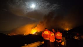 L'incendie à Grande Canarie samedi 17 août