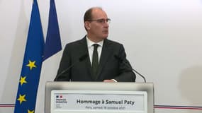 Jean Castex rend hommage à Samuel Paty, un an après sa mort, samedi 16 octobre 2021